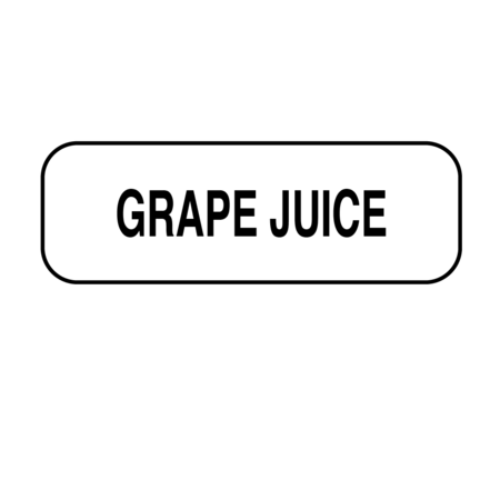 NEVS Grape Juice Label 1/2" x 1-1/2" DIET-106